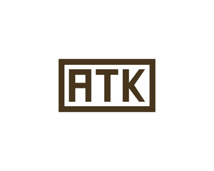 ATK logo design vector template