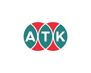 ATK logo design vector template