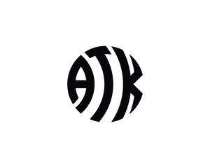 ATK logo design vector template