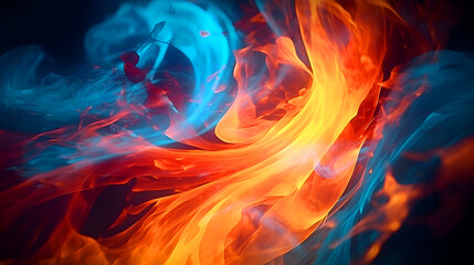 abstract fire flame texture background. abstract fire flames on black background