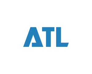 ATL logo design vector template