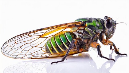 cicada isolated on white background