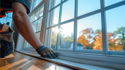 Professional window repair. Generative AI.