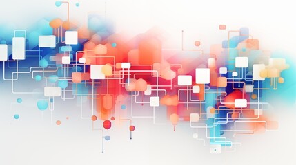 Obraz premium Abstract Digital Strategy Harmony