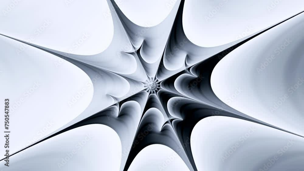 Wall mural 4k abstract multicolored motion graphics background. fractal sequence patterns 3d. for yoga or clubs