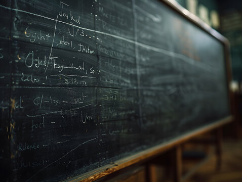 Evoke the Classroom Experience: Close-ups of Chalkboard Details