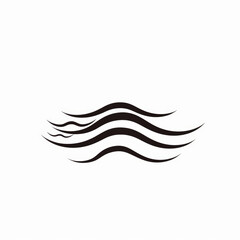 Obraz premium Abstract simple logo with lines. Spa eco concept. Generative AI