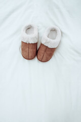 Warm home shoes on clean Background - 750550005