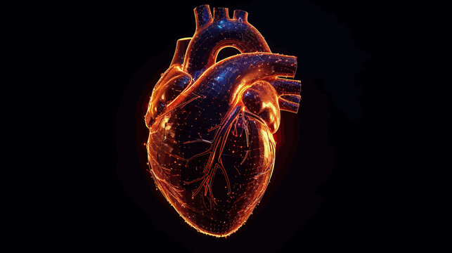 Human heart illustration