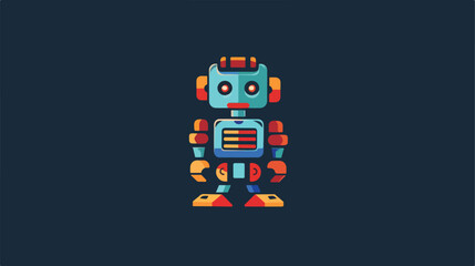 Alert Robot Logo Concept. Artsy Professional and Clear