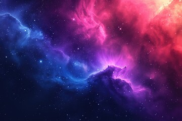 Colorful galactic art with colorful display - obrazy, fototapety, plakaty