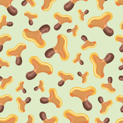 Vector illustration of a wild mushroom. Perfect for nature-themed designs and culinary projects or medecine