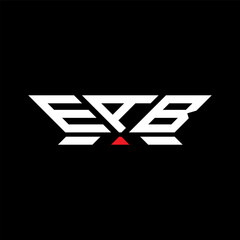 EAB letter logo vector design, EAB simple and modern logo. EAB luxurious alphabet design  