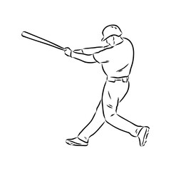 Doodle style baseball and glove in vector format