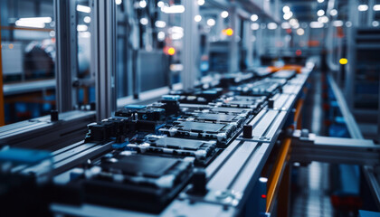 Obraz premium Mass production assembly line 
