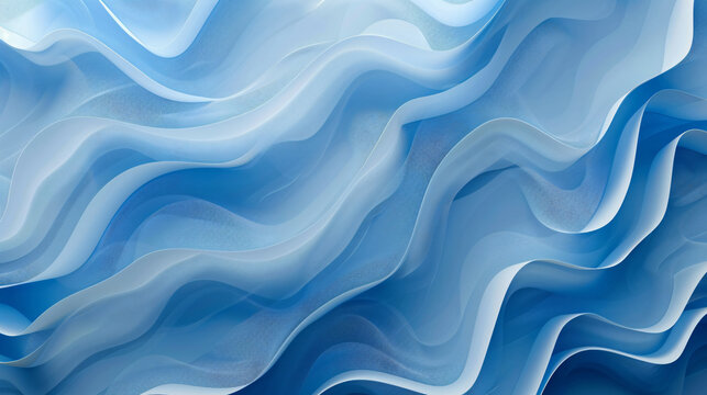 Blue minimal tech wavy lines abstract futuristic background
