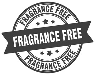fragrance free stamp. fragrance free label on transparent background. round sign
