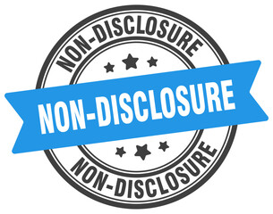 non-disclosure stamp. non-disclosure label on transparent background. round sign