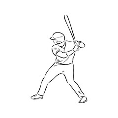 Doodle style baseball and glove in vector format