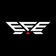 EFE letter logo vector design, EFE simple and modern logo. EFE luxurious alphabet design  
