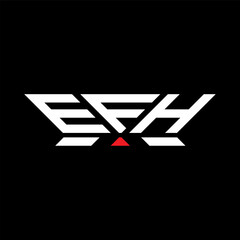 EFH letter logo vector design, EFH simple and modern logo. EFH luxurious alphabet design  