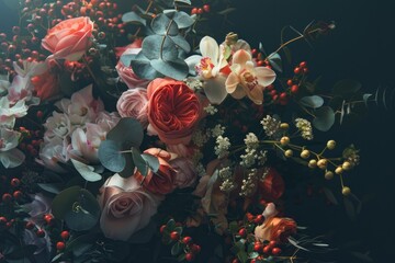 Obraz na płótnie Canvas Delightful Floral Composition