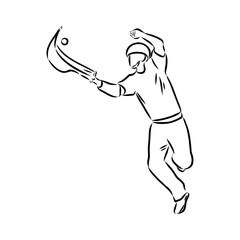 basque pelota vector line icon. playing basque pelota. sport pictogram illustration.