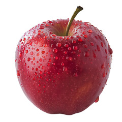 red apple isolated on white