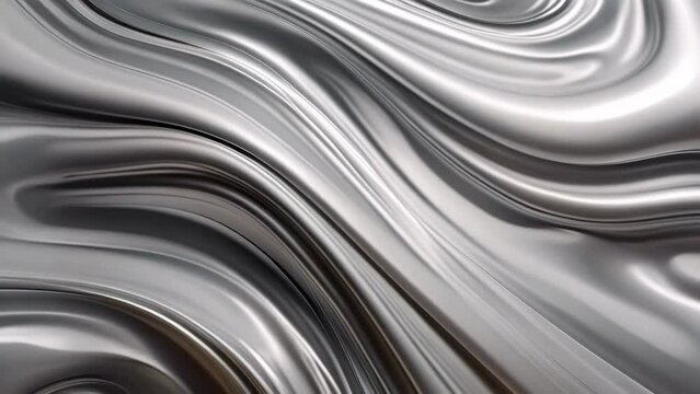 Silver Metal Texture with Waves and Metallic Patterns