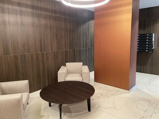 Hall in a new apartment building in Milan