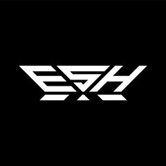 ESH letter logo vector design, ESH simple and modern logo. ESH luxurious alphabet design  