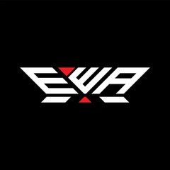 EWA letter logo vector design, EWA simple and modern logo. EWA luxurious alphabet design  