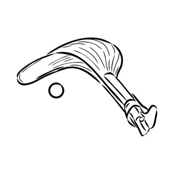 basque pelota vector line icon. playing basque pelota. sport pictogram illustration.