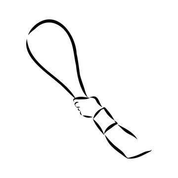 basque pelota vector line icon. playing basque pelota. sport pictogram illustration.