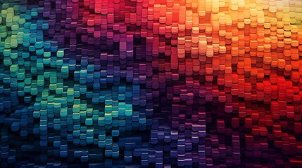 Abstract Pixel Art Fusion