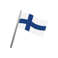 Finland flag icon vector