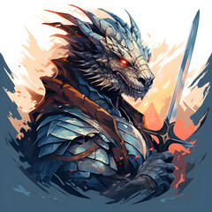 The illustrated saga of the dragon warrior knight's valor