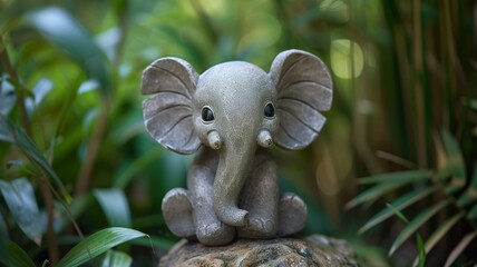 Obraz premium artificial intelligence generated image of a cute elephant
