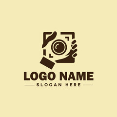 photography logo icon studio photographer photo Company brand logotype modern logo template editable vector