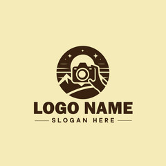 photography logo icon studio photographer photo Company brand logotype modern logo template editable vector
