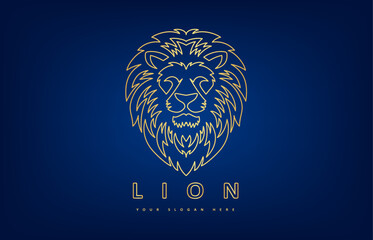 Lion logo animal vector design