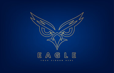 Obraz premium Eagle logo bird vector. Animal design.
