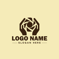 photography logo icon studio photographer photo Company brand logotype modern logo template editable vector