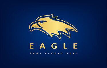 Eagle logo bird vector. Animal design.