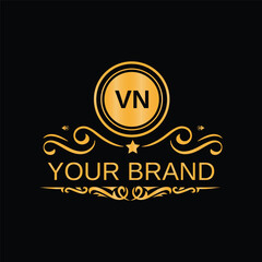 Creative logo design with abstract shape