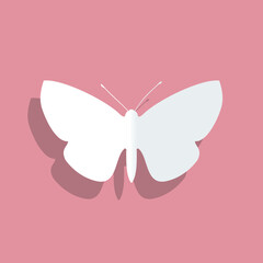 silhouettes butterflies decoration vector illustration