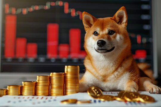 Shiba inu dogecoin with Cryptocurrency charts, bitcoin and Crypto investments, Doge, trending coins, profits