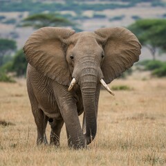 Fototapeta na wymiar Elephant in wildlife