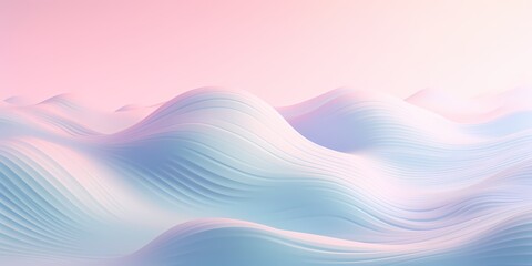 Soft clouds of pastel 3D waves drifting gently across the frame.