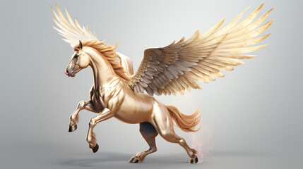 A pegasus isolated on transparent background